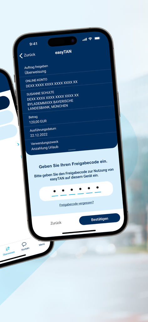 TARGOBANK Banking - TARGOBANK banking app easyTAN screen for secure transaction approval.