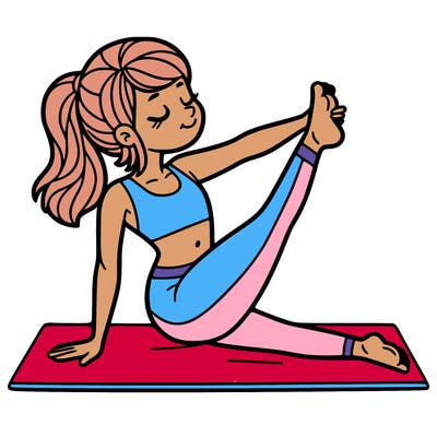 girl doing yoga
