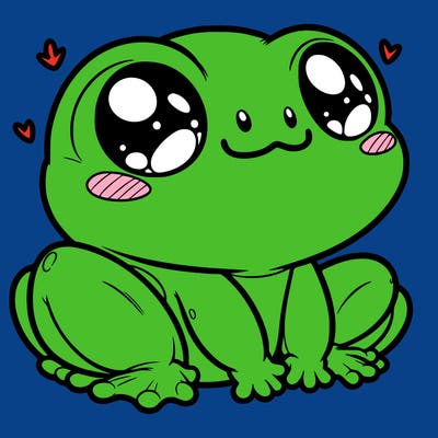 cute frog person realistic