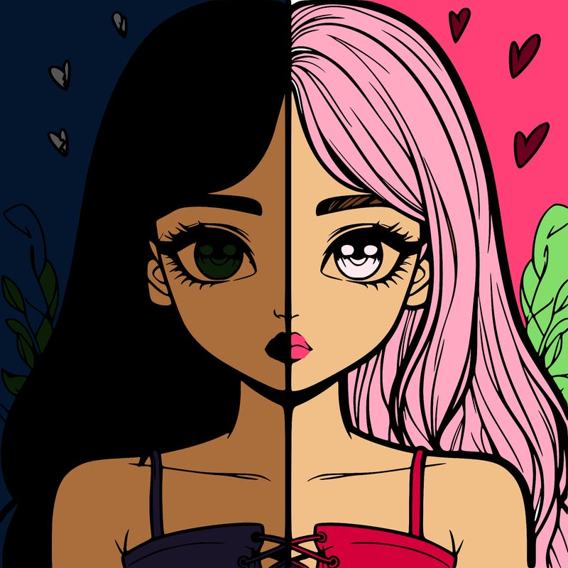 realistic girl split