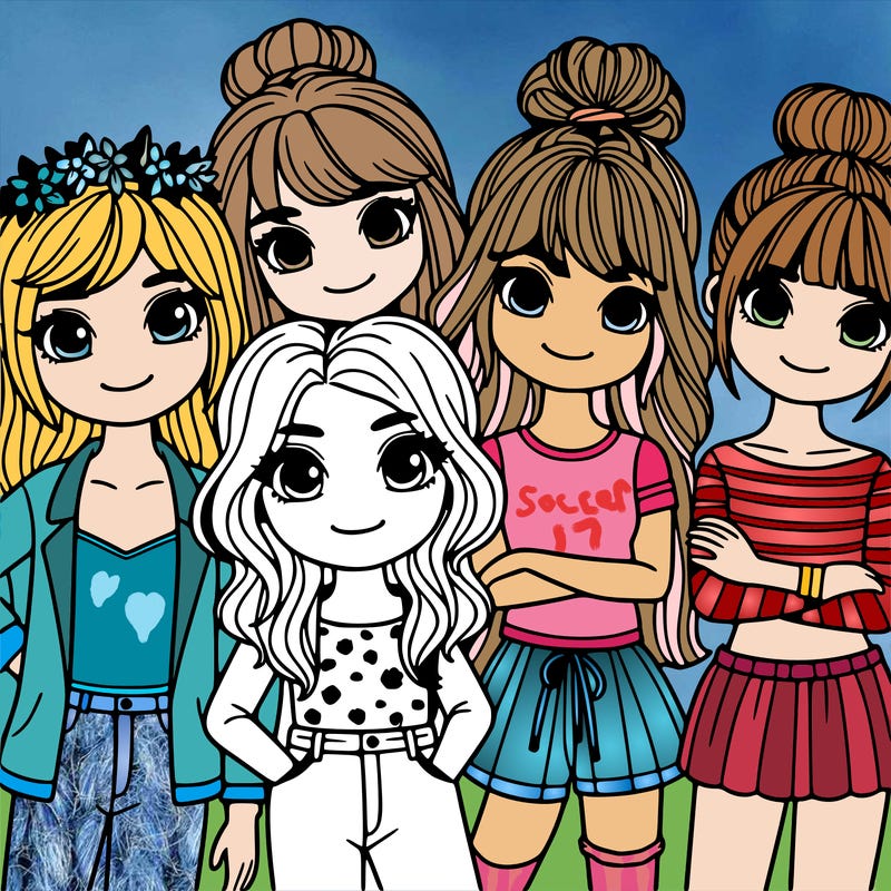 5 girls best friends