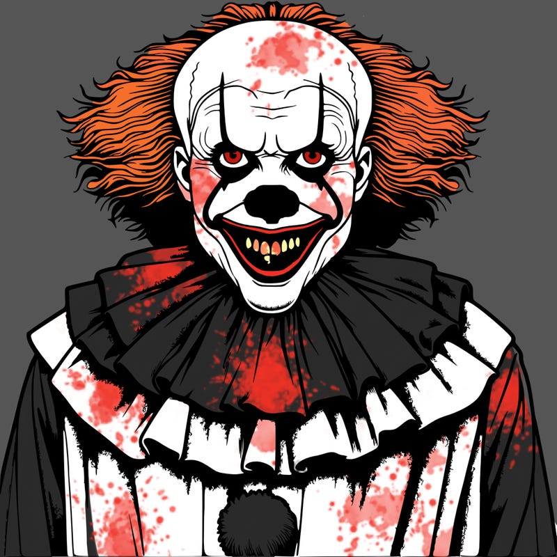 realistic creepy clown