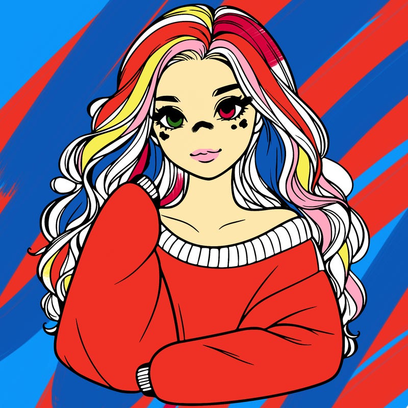 a beautiful girl in a big sweatshirt