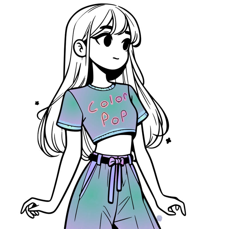 girl in a cute crop top