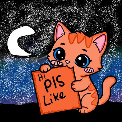 a small cat with a blank sheet of paper in its hand. the cat is sooooooo cute!