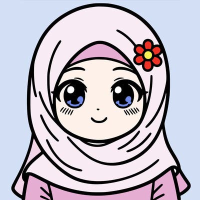 a girl with hijab