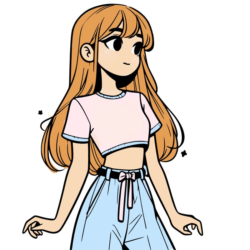 girl in a cute crop top