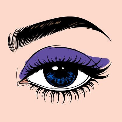 eye closed realistic