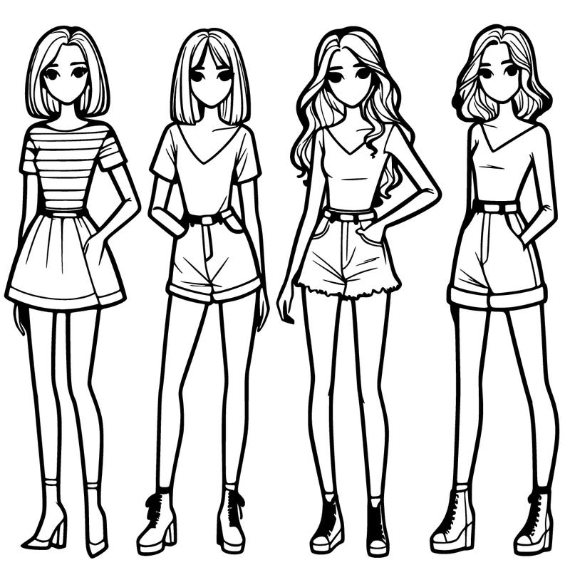 4 tall realistic girls