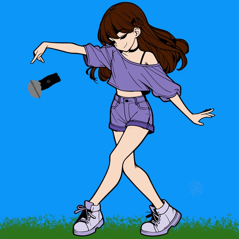 realistic girl danceing