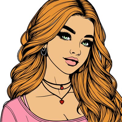 detailed realistic girl