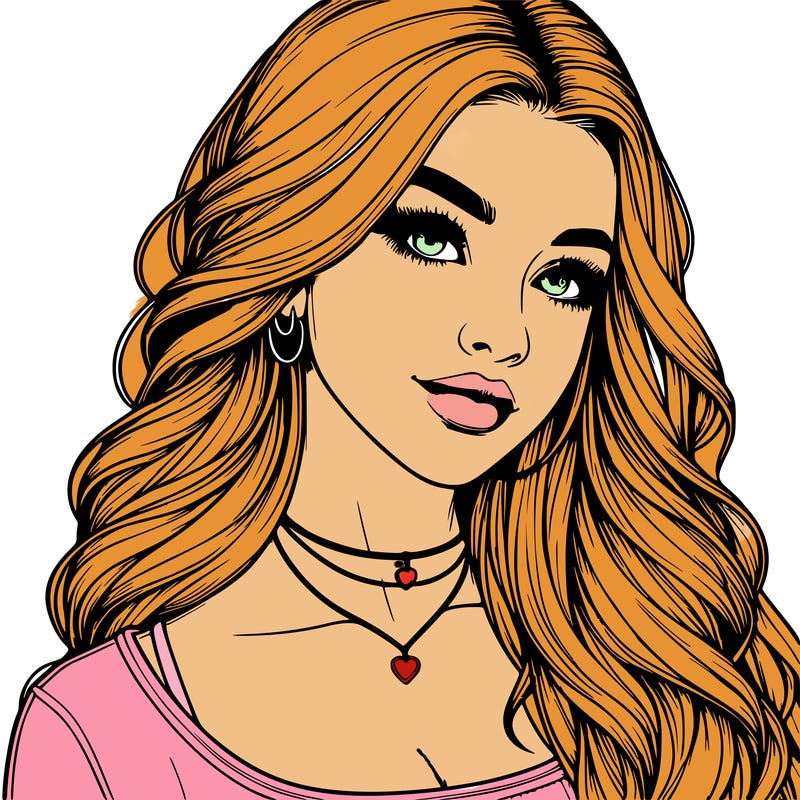 detailed realistic girl