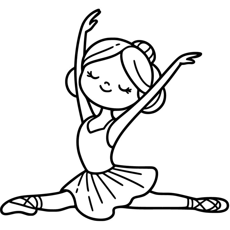 ballerina doing a split