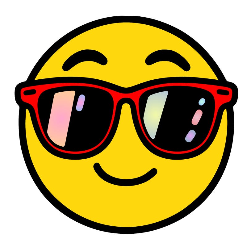 emoji with sunglasses