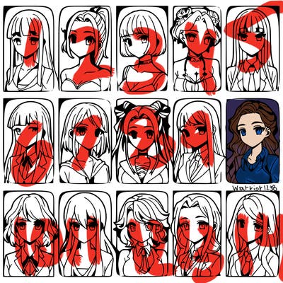 girls that look diffrent anime