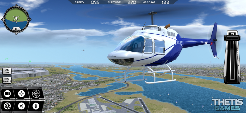 Flight Simulator FlyWings 2017 - Helicopter flying over Washington DC in Flight Simulator FlyWings 2017