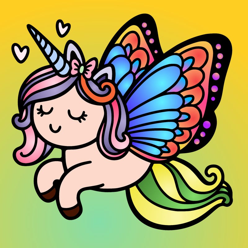 unicorn butterfly