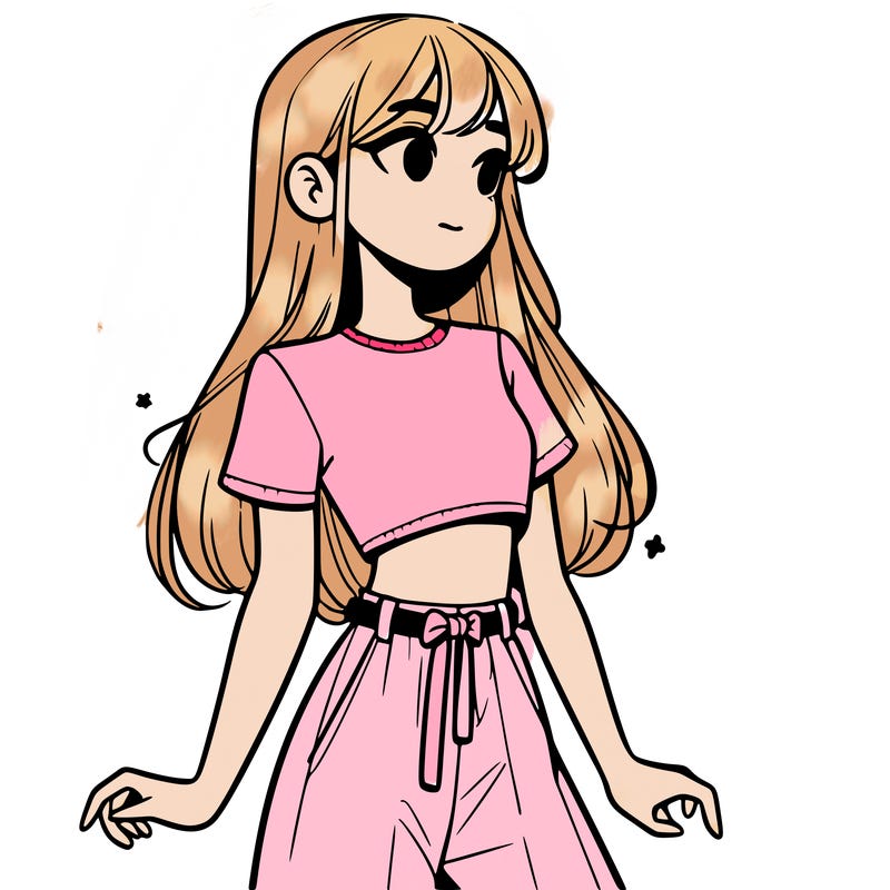 girl in a cute crop top