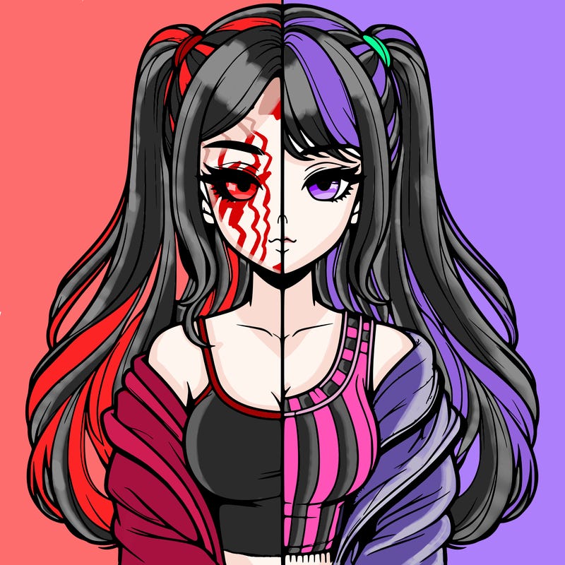 realistic girl split