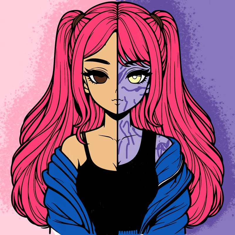 realistic girl split