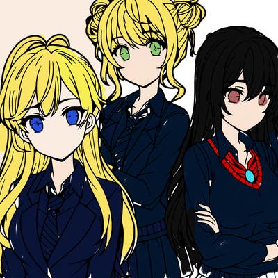 anime girls teenagers