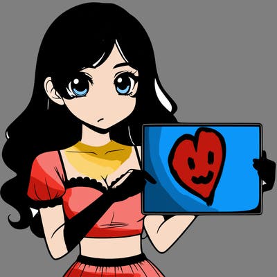 realistic pretty girl holding blank sign