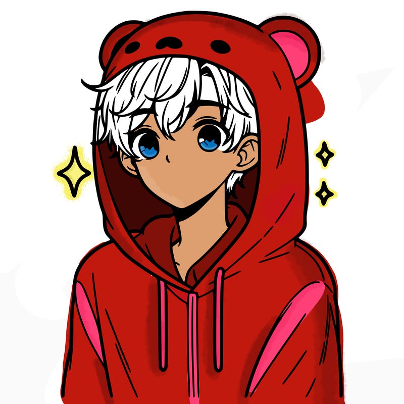 a 17 year old boy in a cute animal hoodie