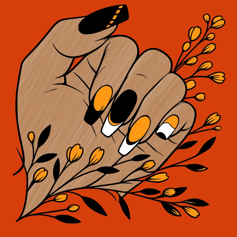 nails with french tip