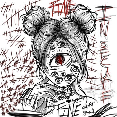 realistic person with buns