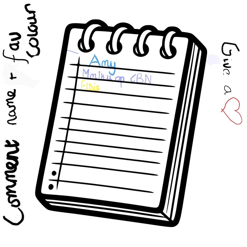 blank note pad