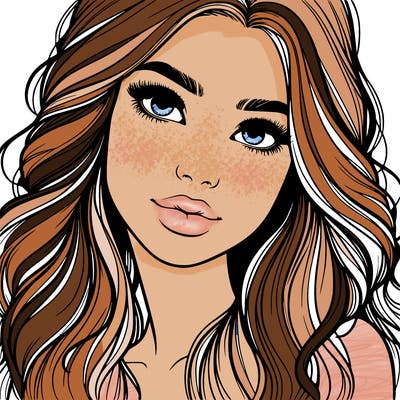 beautiful realistic girl