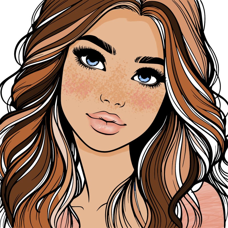 beautiful realistic girl