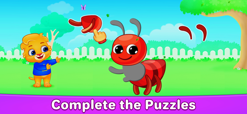 Puzzle Games For Kids 3+ Years - Educational ant jigsaw puzzle for toddlers