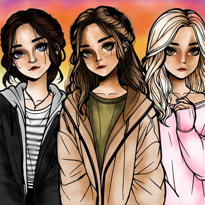 aesthetic girl realistic