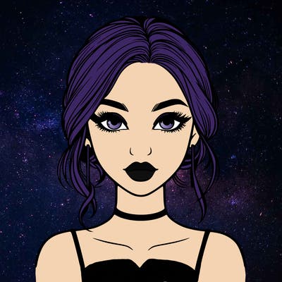 realistic girl with makeup on