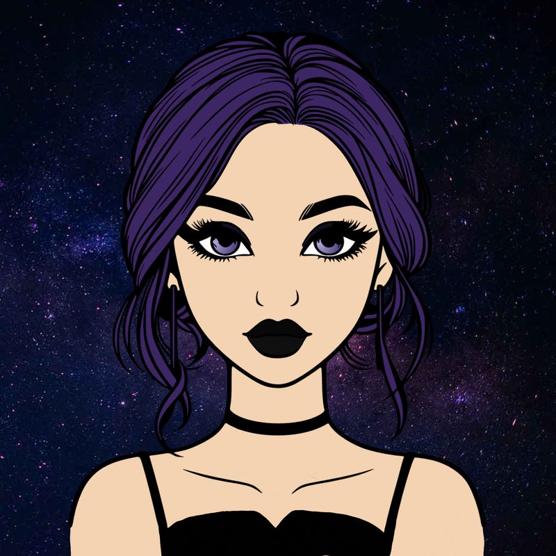 realistic girl with makeup on