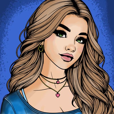 detailed realistic girl