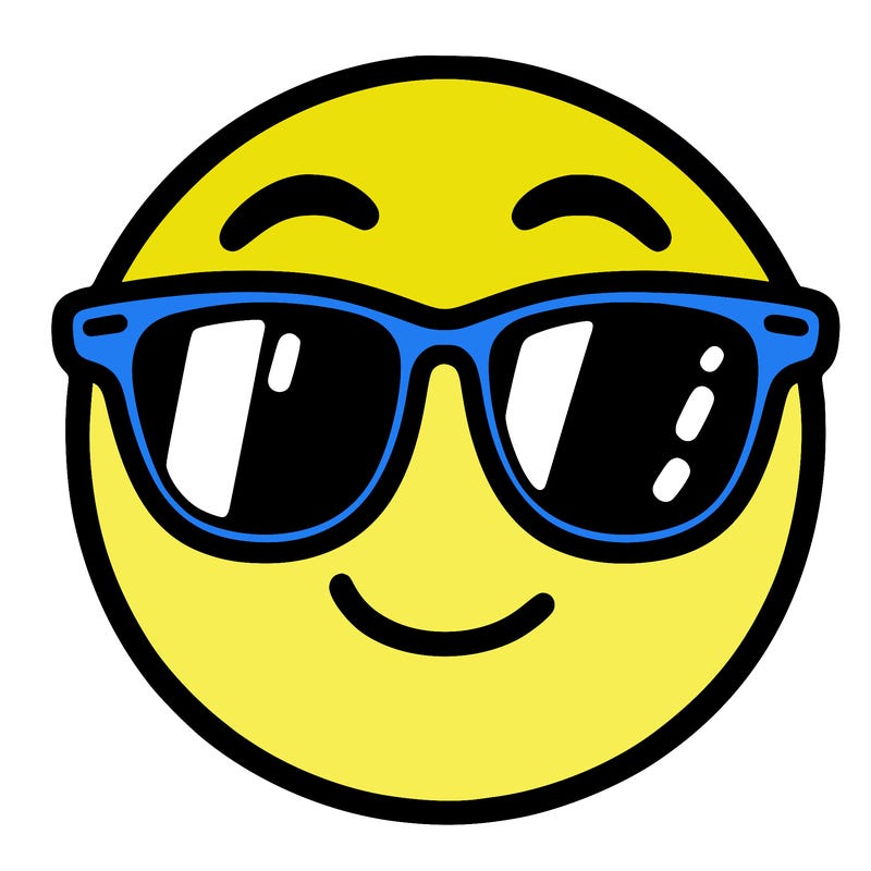 emoji with sunglasses