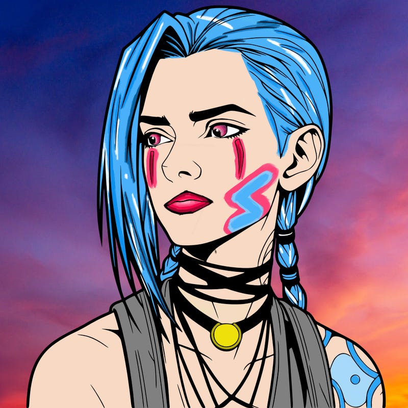jinx from arcane realistic
