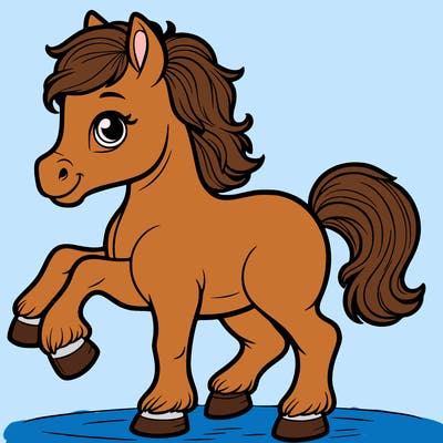 a horse