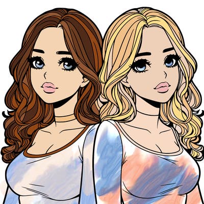 realistic twin sisters