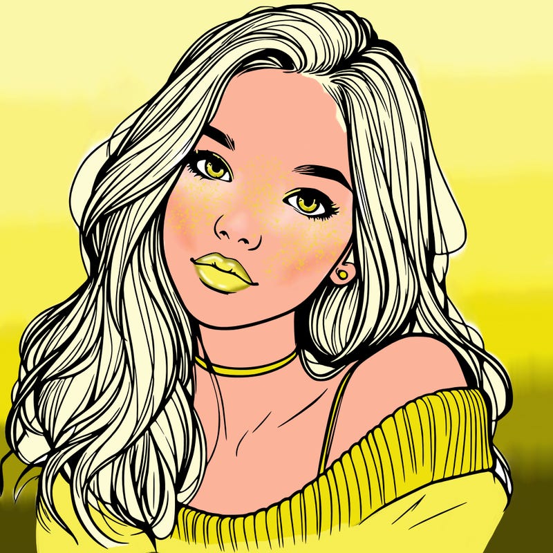 beautiful teenage woman realistic