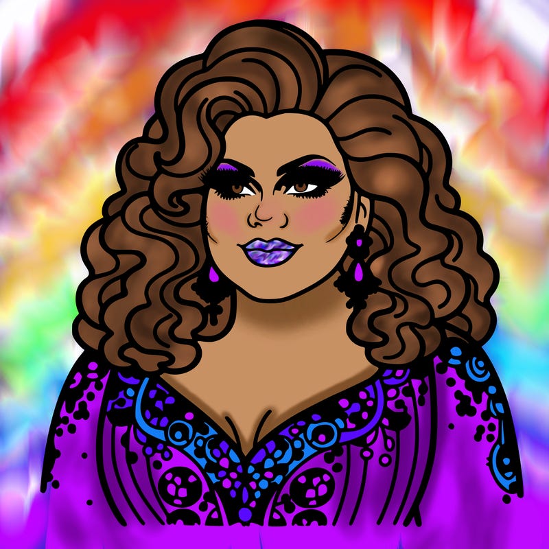 realistic plus size drag queen