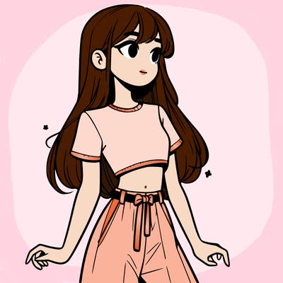 girl in a cute crop top