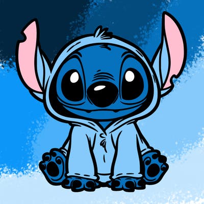stitch in a dog costume