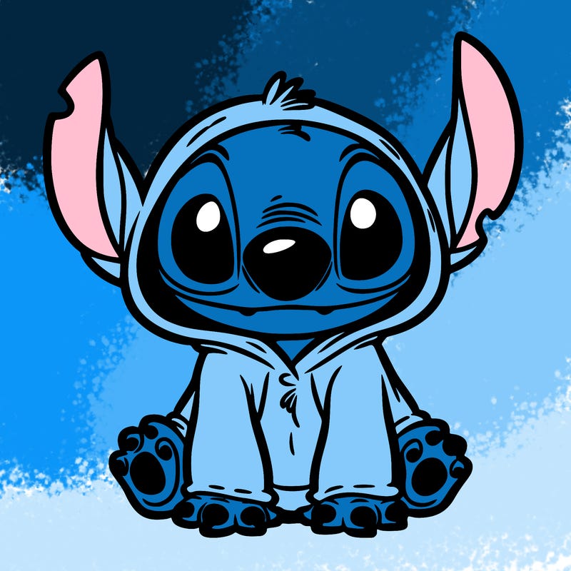 stitch in a dog costume