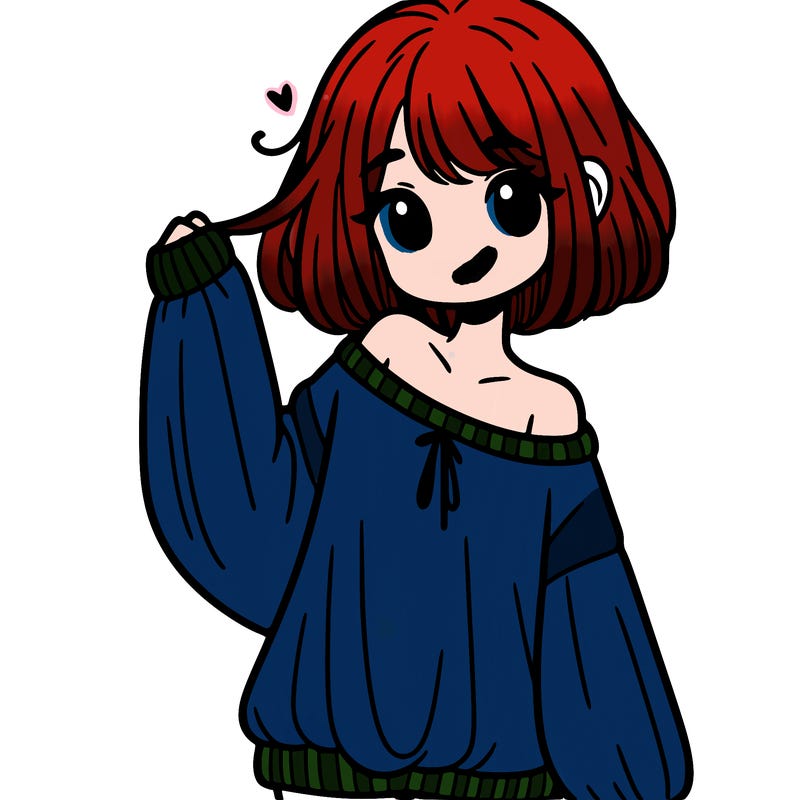 girl in baggy sweater hanging off her shoulder