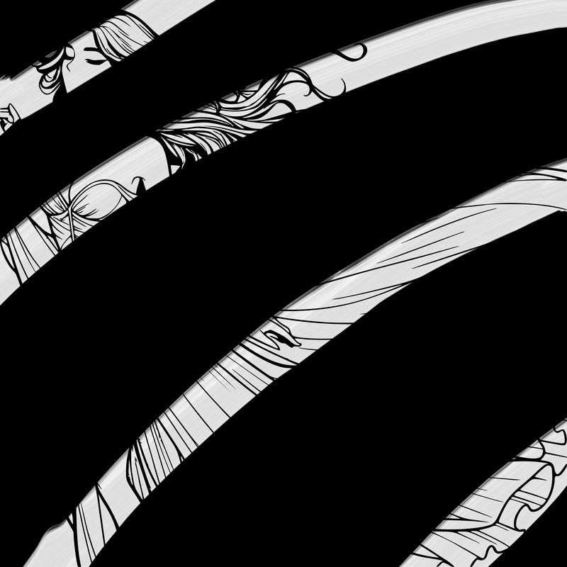 realistic woman in dress flowing the the wind