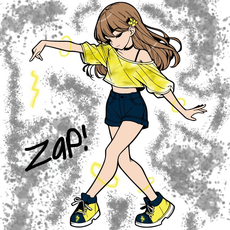 realistic girl danceing