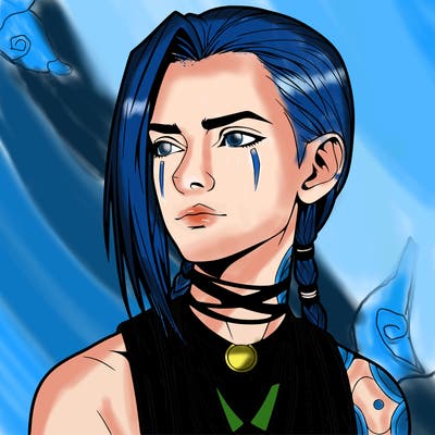 jinx from arcane realistic